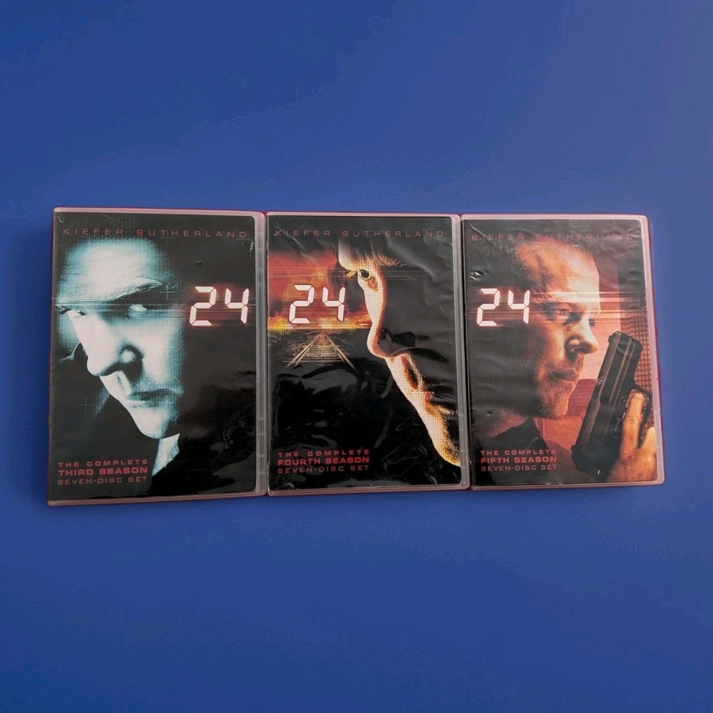 24 - TV Series, Seasons 3, 4, 5 DVDs Box Sets Kiefer Sutherland